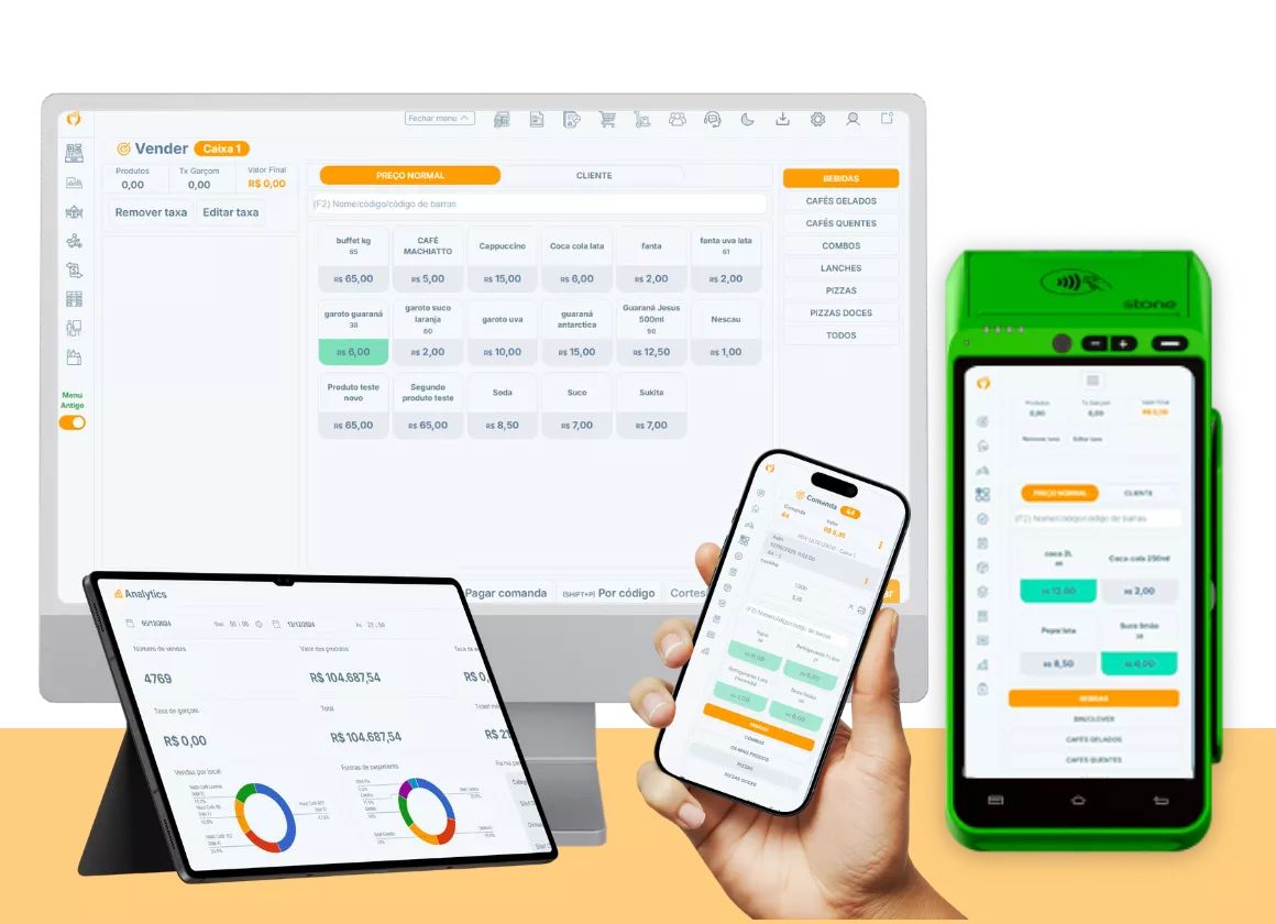 Financeiro integrado ao PDV do ControleNaMão — DRE e fluxo de caixa atualizados automaticamente